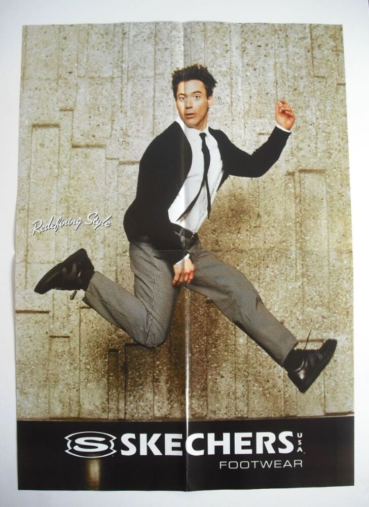 Robert Downey Jr / Britney Spears Skechers poster