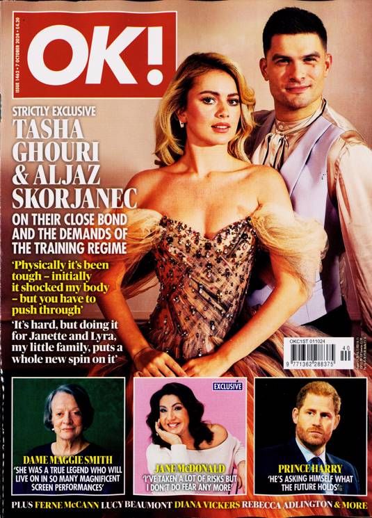 OK! magazine - Tasha Ghouri & Aljaz Skorjanec cover (7 October 2024 - Issue 1462)