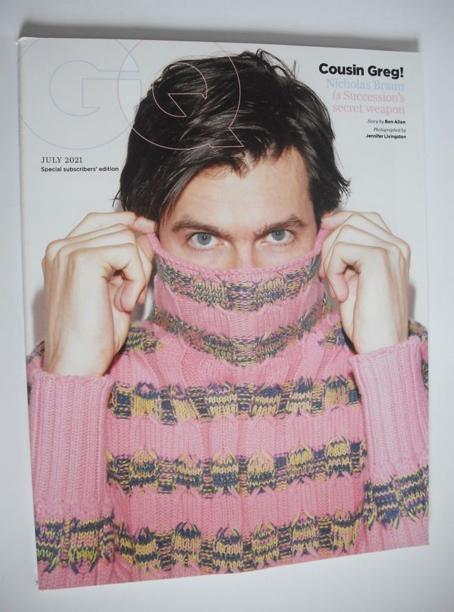 British GQ magazine - July 2021 - Nicholas Braun cover (Special Subscribers' Issue)