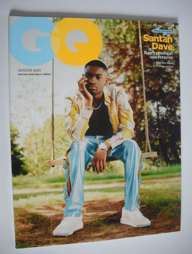 British GQ magazine - August 2021 - Santan Dave cover (Special Subscribers' Issue)