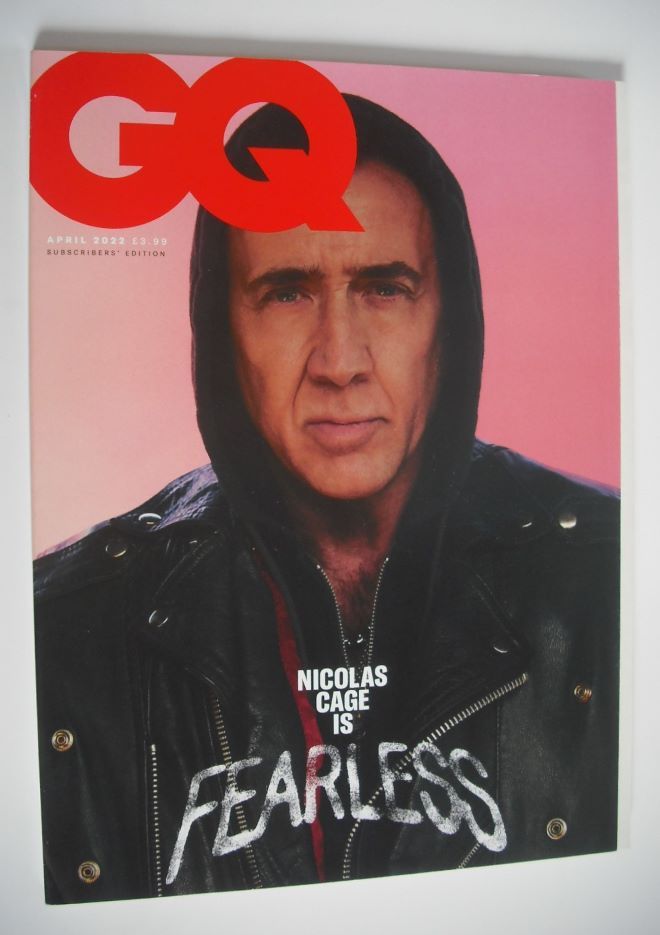 British GQ magazine - April 2022 - Nicolas Cage cover (Subscribers' Issue)