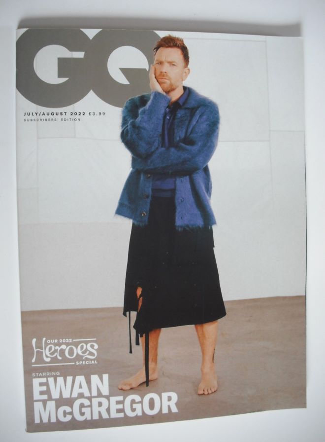 British GQ magazine - July/August 2022 - Ewan McGregor cover (Subscribers' Issue)
