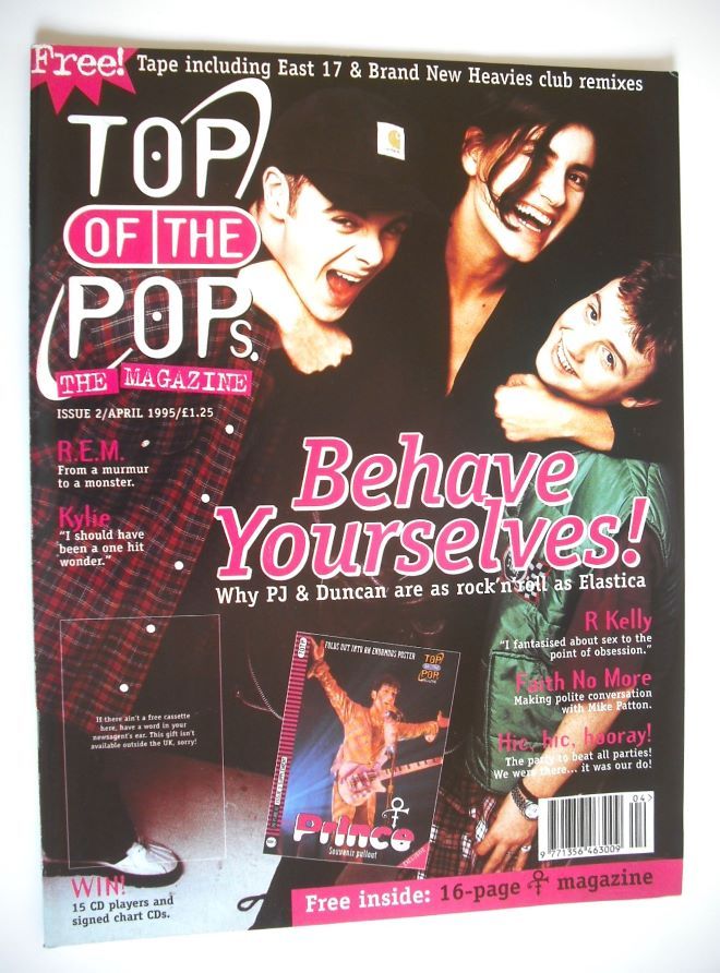 Top Of The Pops magazine - PJ & Duncan and Justine Frischmann cover (April 1995)