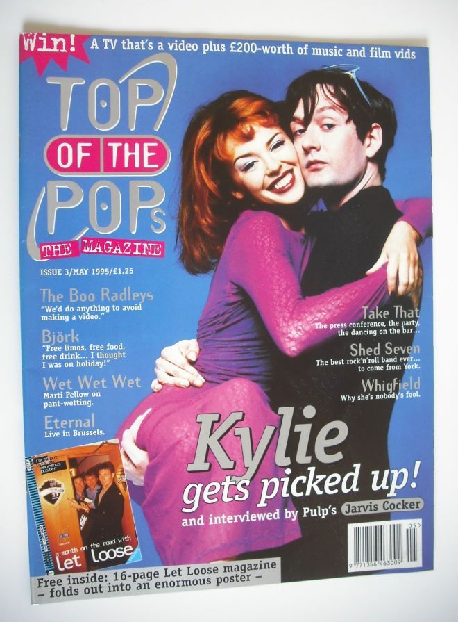 Top Of The Pops magazine - Jarvis Cocker and Kylie Minogue cover (May 1995)