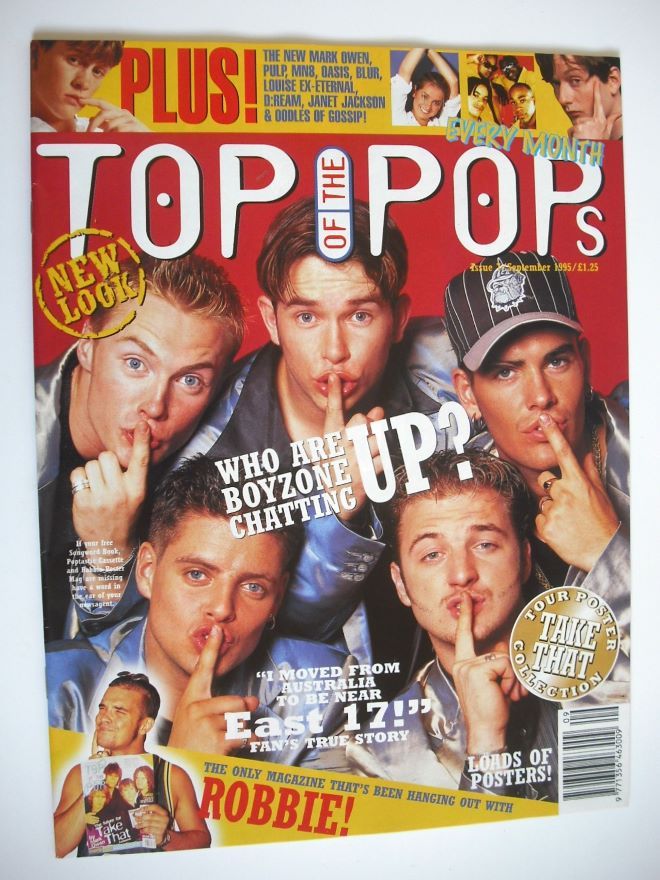 Top Of The Pops magazine - Boyzone cover (September 1995)