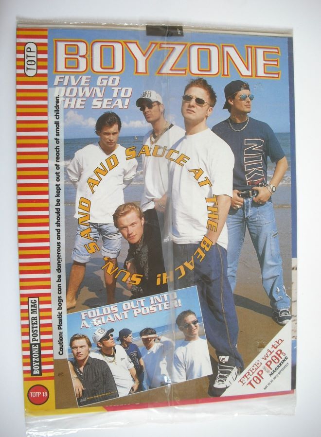 Top Of The Pops magazine - Robbie Williams cover (August 1996)
