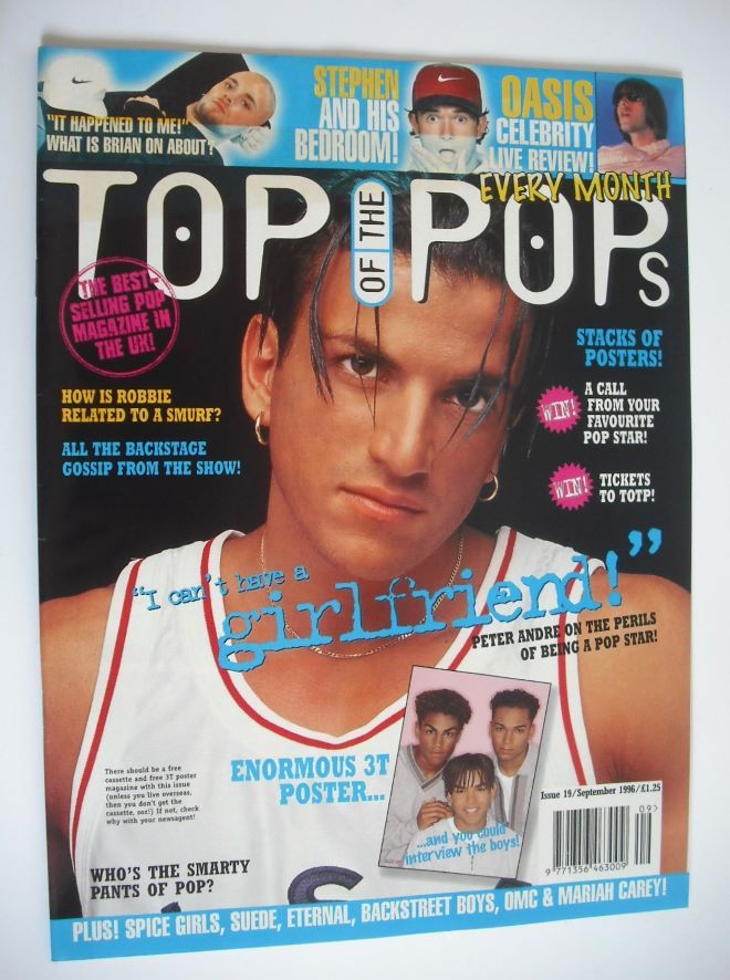 Top Of The Pops magazine - Peter Andre cover (September 1996)