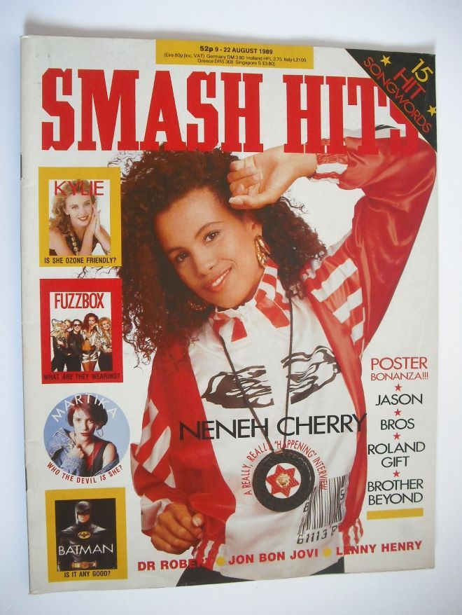 Smash Hits magazine - Neneh Cherry cover (9-22 August 1989)