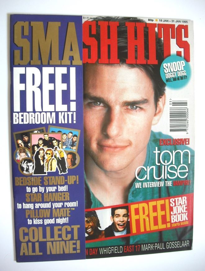 <!--1995-01-18-->Smash Hits magazine - Tom Cruise cover (18-31 January 1995