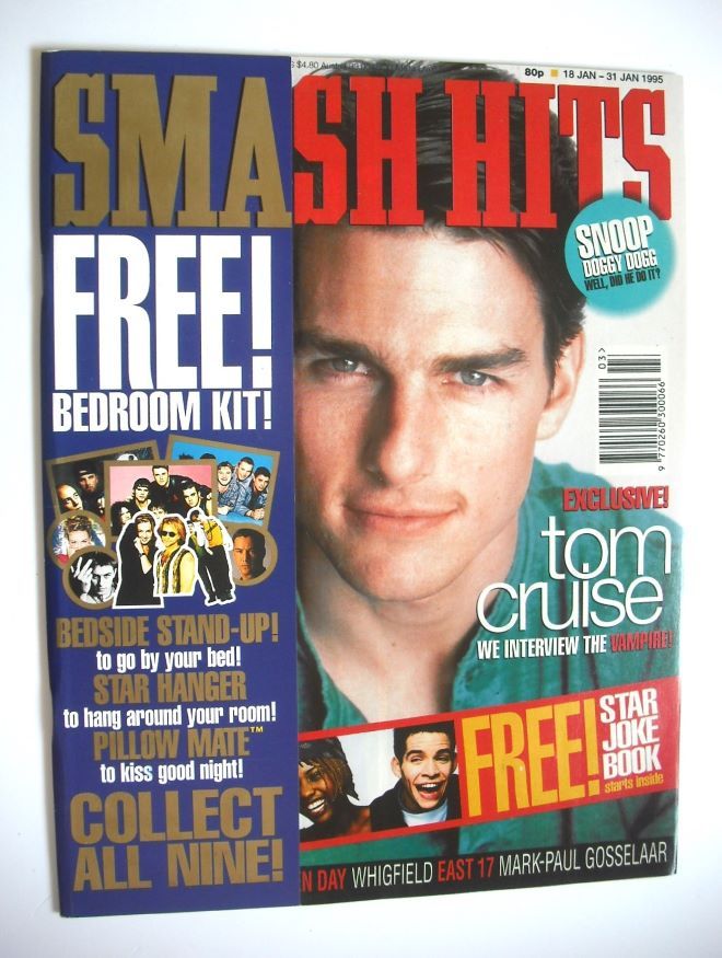 Smash Hits magazine - Tom Cruise cover (18-31 January 1995) #2