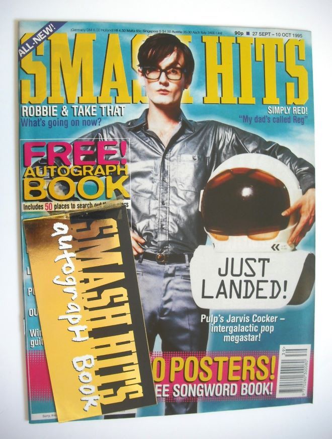 Smash Hits magazine - Jarvis Cocker cover (27 September - 10 October 1995)