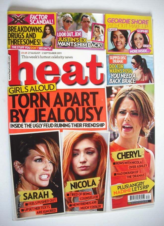 Heat magazine - Girls Aloud cover (27 August 2011 - 2 September 2011)