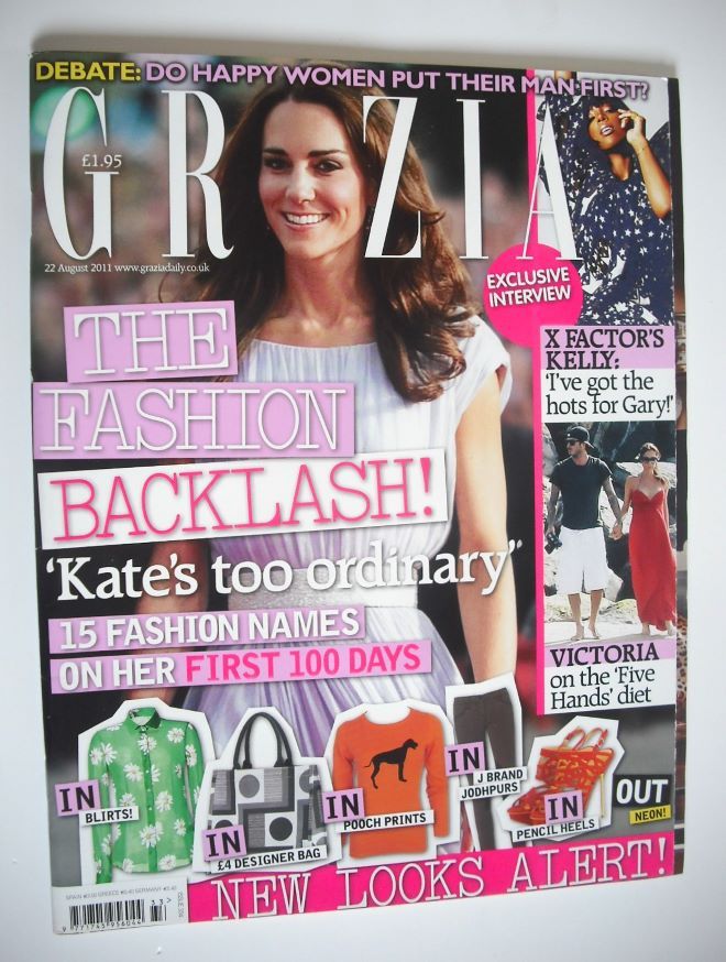 <!--2011-08-22-->Grazia magazine - Kate Middleton cover (22 August 2011)