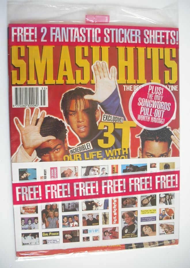 Smash Hits magazine - 3T cover (28 August - 10 September 1996)