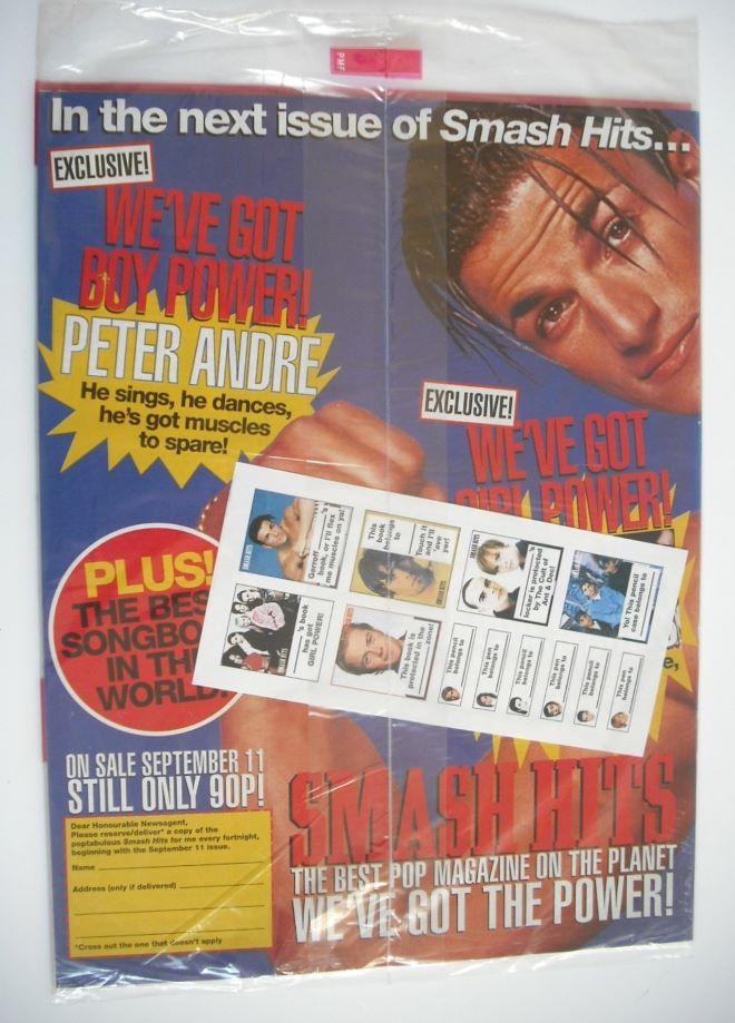 Smash Hits magazine - 3T cover (28 August - 10 September 1996)