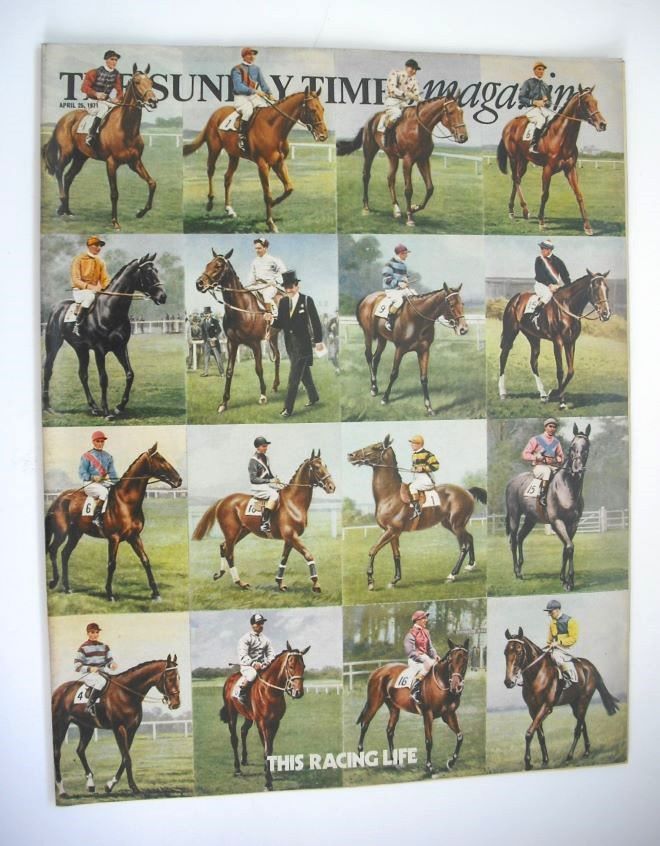 The Sunday Times magazine - This Racing Life cover (25 April 1971)