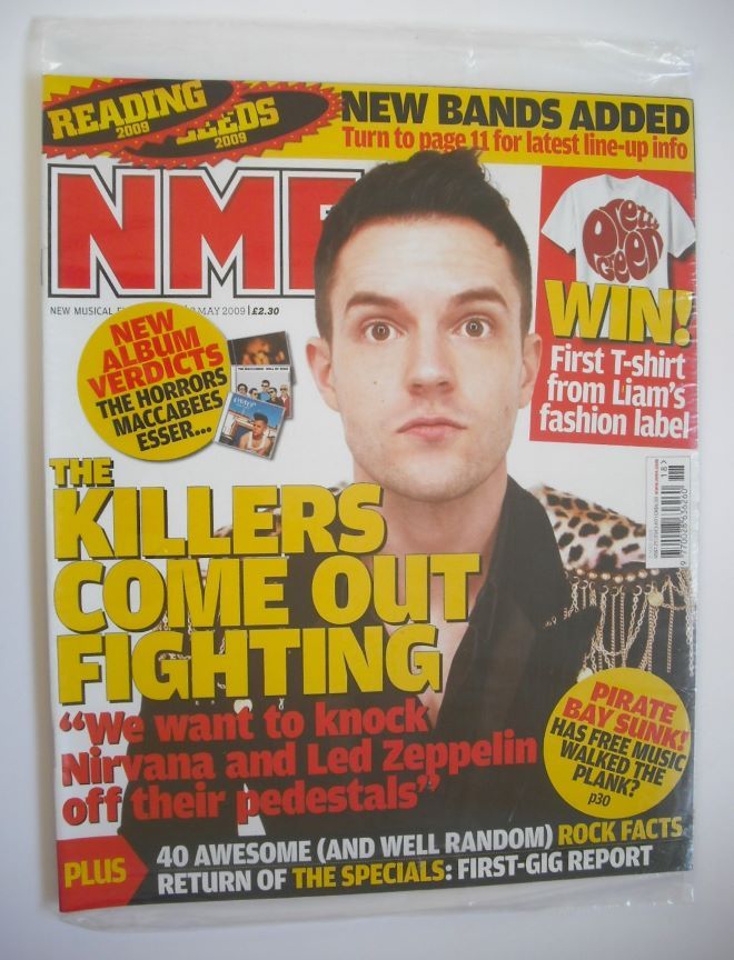 NME magazine - Brandon Flowers cover (2 May 2009)