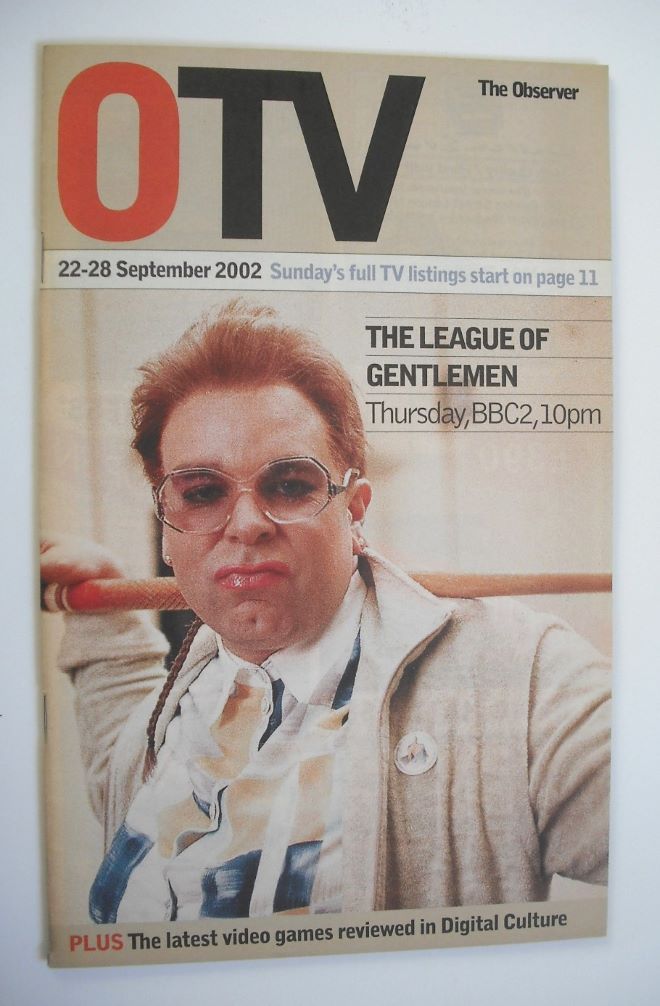 The Observer TV magazine - Steve Pemberton cover (22-28 September 2002)