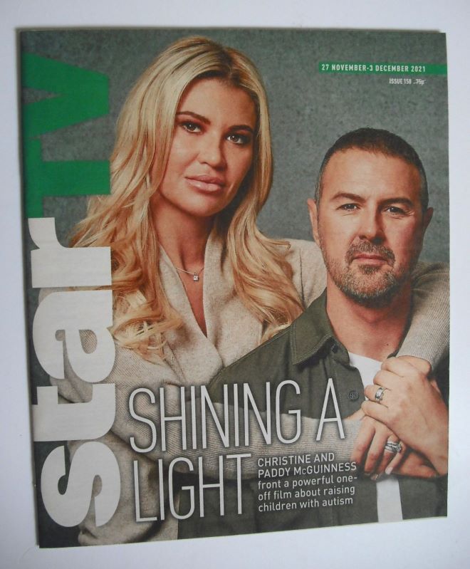 Star TV magazine - Christine and Paddy McGuinness cover (27 November - 3 December 2021)