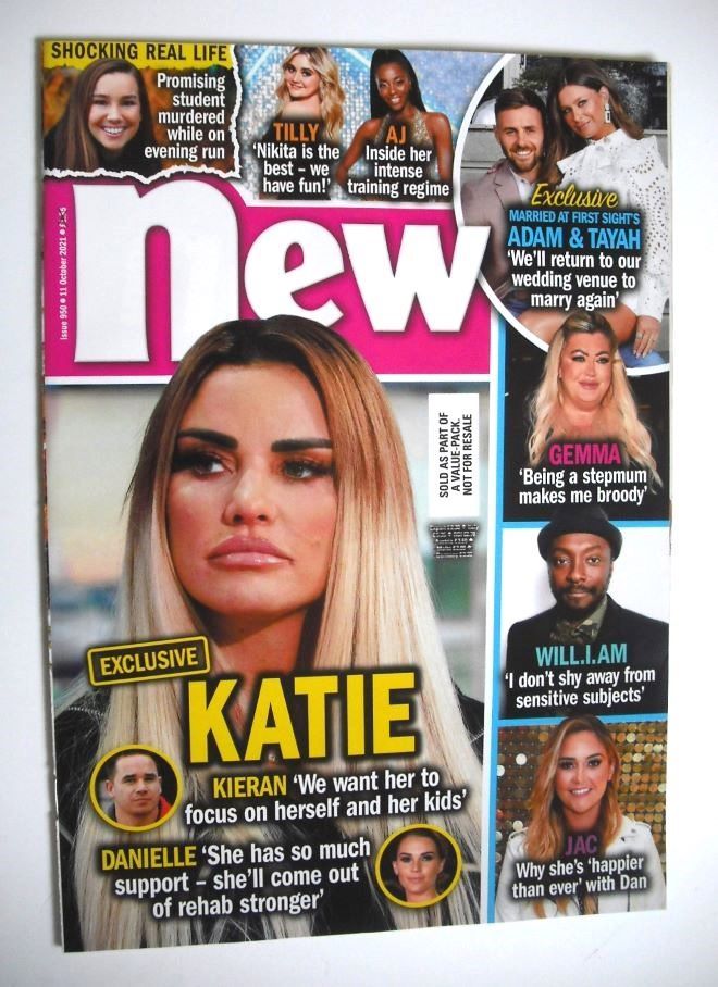 New magazine - 11 October 2021 - Katie Price cover