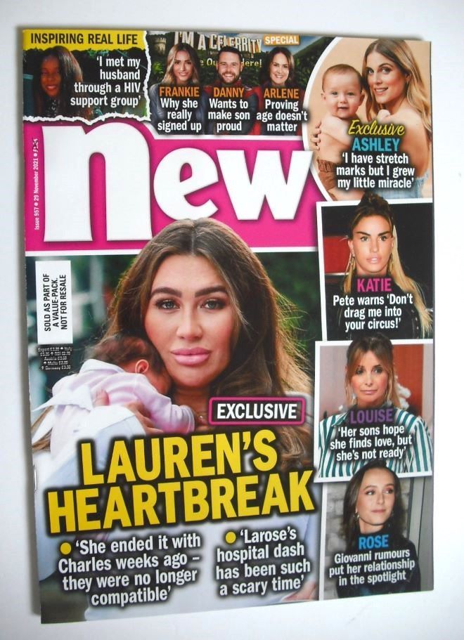 New magazine - 29 November 2021 - Lauren Goodger cover