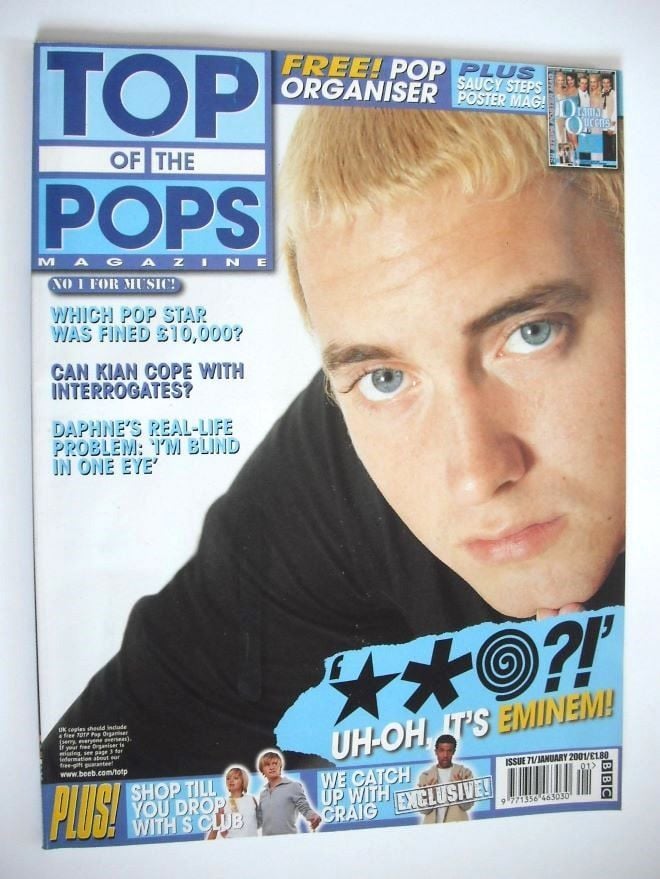 Top Of The Pops magazine - Eminem cover (January 2001)