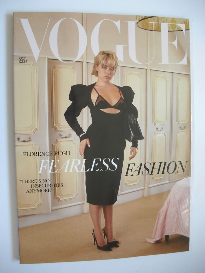 British Vogue magazine - October 2024 - Florence Pugh cover