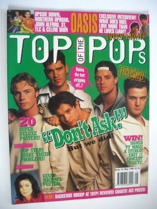 Top Of The Pops magazine - Boyzone cover (May 1996)
