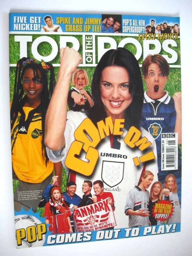 Top Of The Pops magazine - Come On! cover (June 1998)