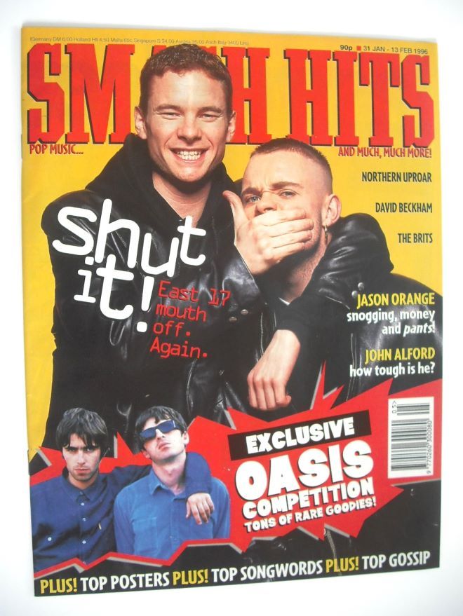 Smash Hits magazine - East 17 cover (31 January - 13 February 1996)