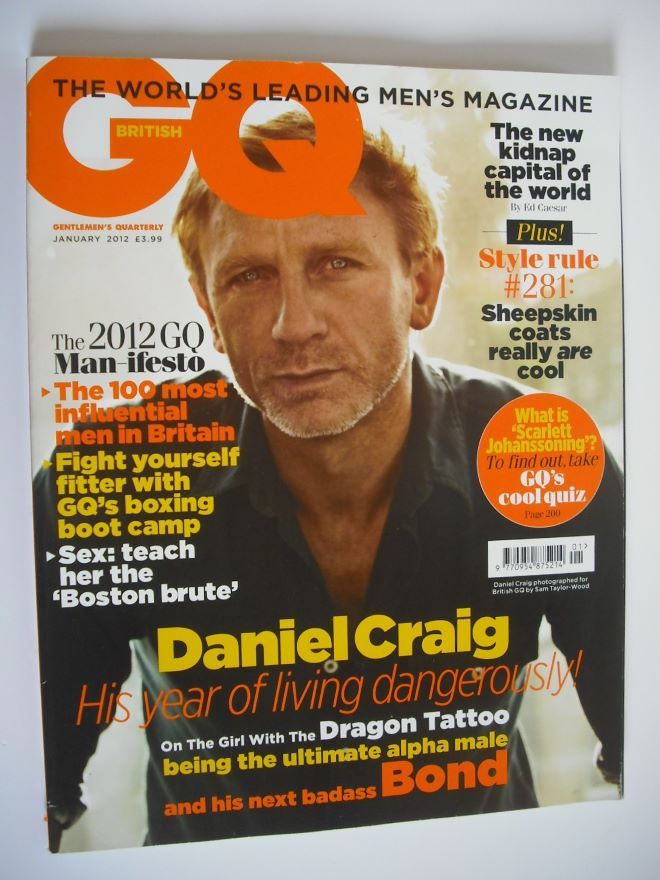 British GQ magazine - January 2012 - Daniel Craig cover