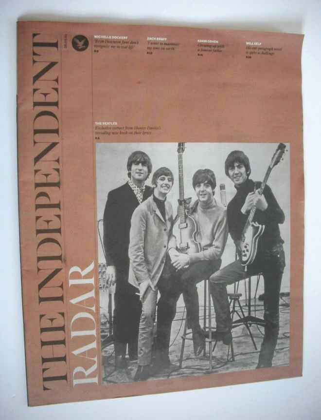 The Independent Radar magazine - The Beatles cover (20 September 2014)