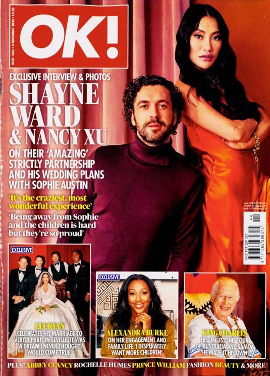 OK! magazine - Shayne Ward & Nancy Xu cover (4 November 2024 - Issue 1466)