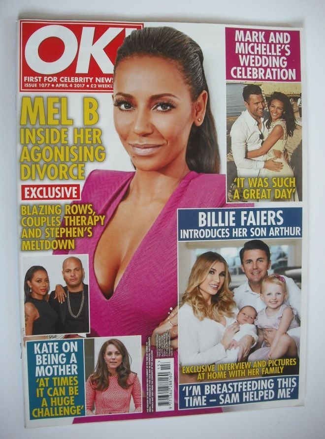 OK! magazine - Mel B cover (4 April 2017 - Issue 1077)