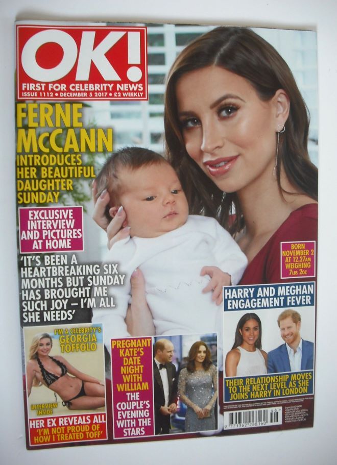 OK! magazine - Ferne McCann cover (5 December 2017 - Issue 1112)