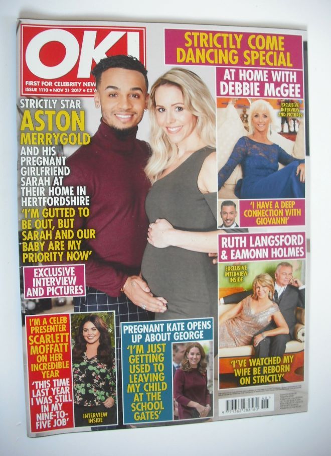 OK! magazine - Aston Merrygold cover (21 November 2017 - Issue 1110)