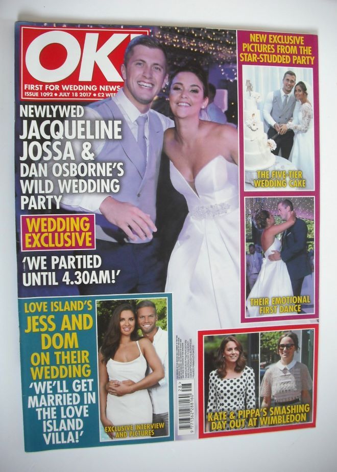 OK! magazine - Dan Osborne and Jacqueline Jossa cover (18 July 2017 - Issue 1092)