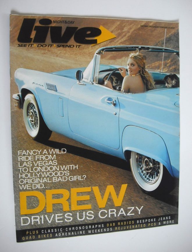 Live magazine - Drew Barrymore cover (11 February 2007)