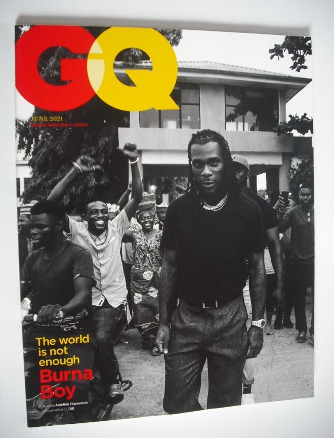 British GQ magazine - June 2021 - Burna Boy cover (Special Subscribers' Edition)