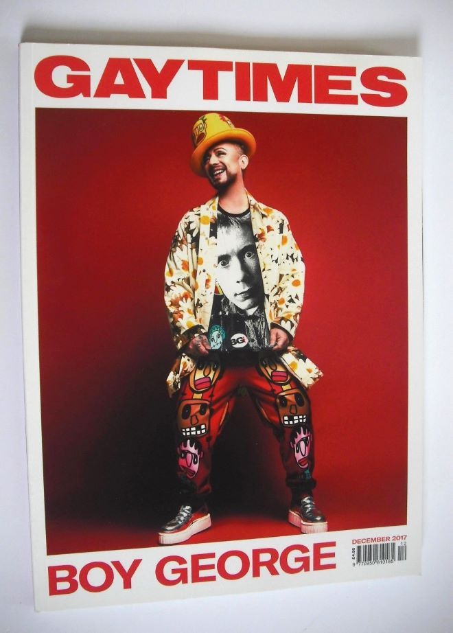 Gay Times magazine - Boy George cover (December 2017)