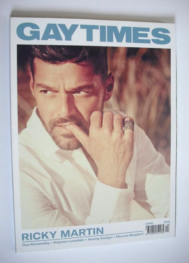 Gay Times magazine - Ricky Martin cover (April 2018)