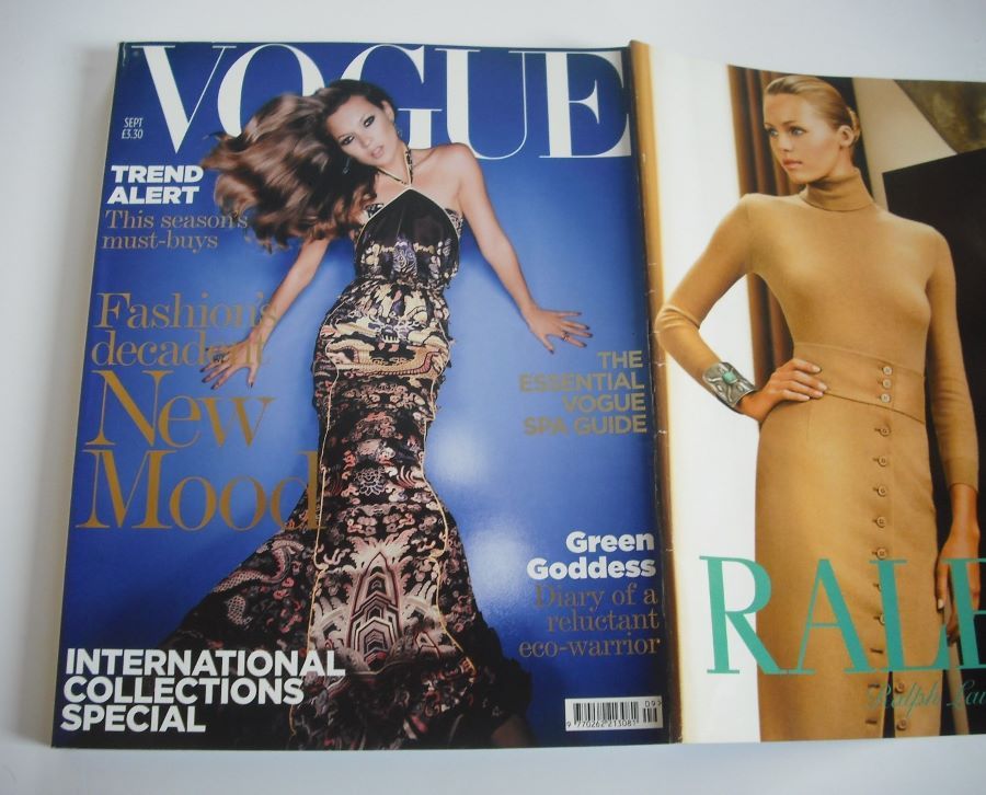 British Vogue magazine - September 2004 - Kate Moss cover