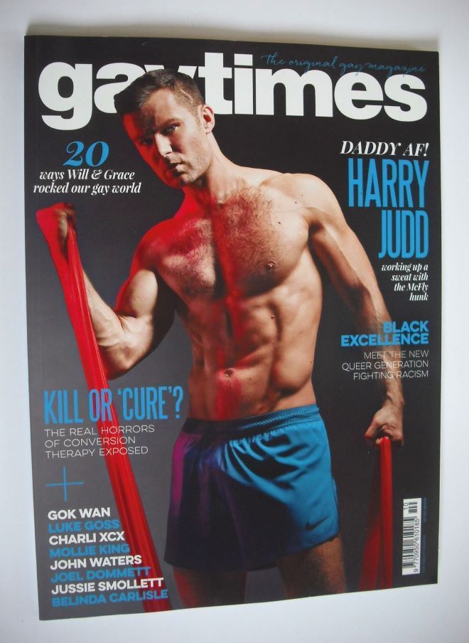 Gay Times magazine - Harry Judd cover (October 2017)