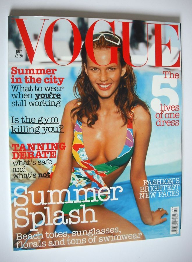 British Vogue magazine - July 2003 - Anne Vyalitsyna cover