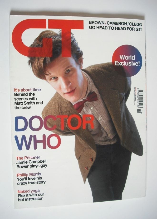 Gay Times magazine - Matt Smith cover (April 2010)