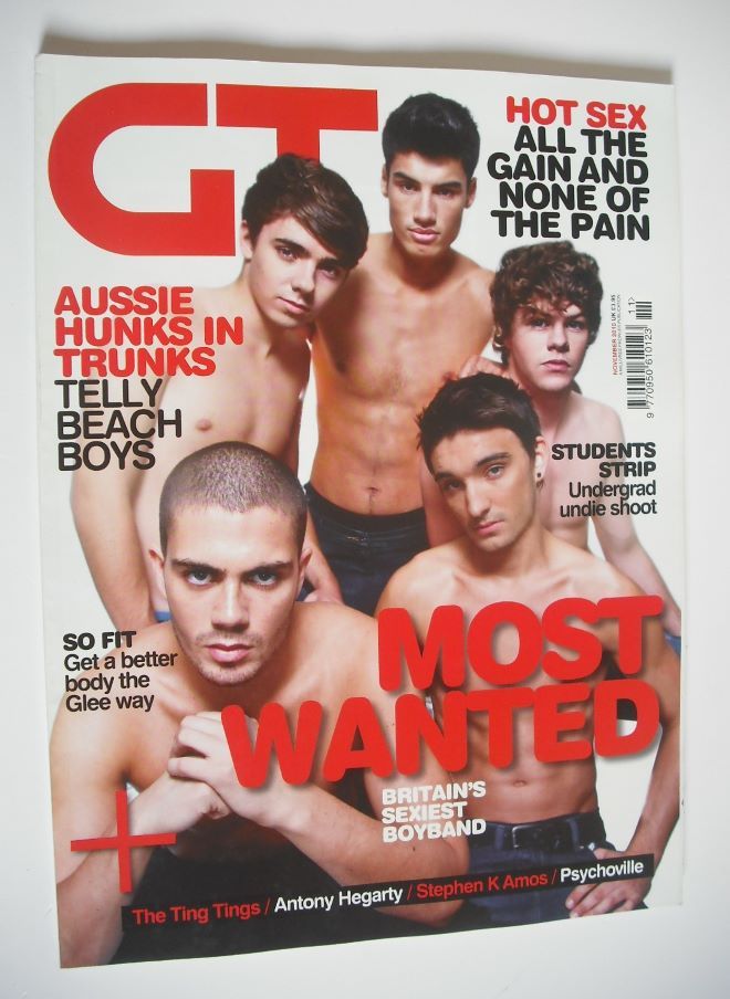 Gay Times magazine - The Wanted cover (November 2010)