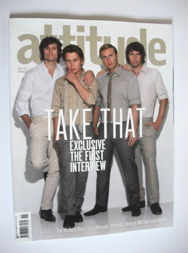 <!--2006-11-->Attitude magazine - Take That cover (November 2006)