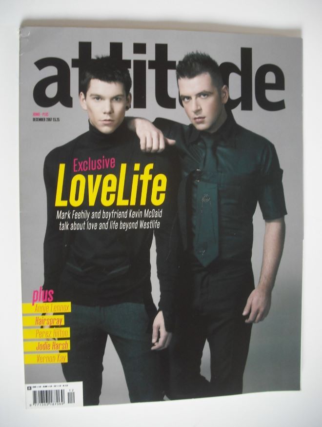 Attitude magazine - Mark Feehily and Kevin McDaid cover (December 2007)