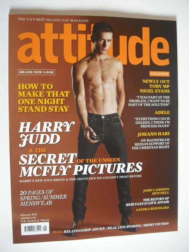 Attitude magazine - Harry Judd cover (February 2011)