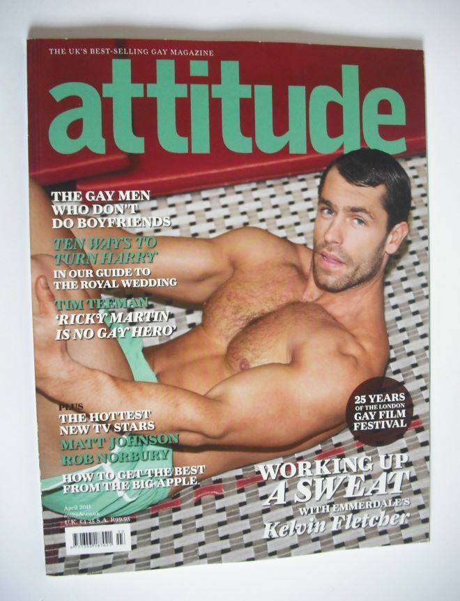 Attitude magazine - Kelvin Fletcher cover (April 2011)